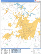 Johnson City Digital Map Basic Style